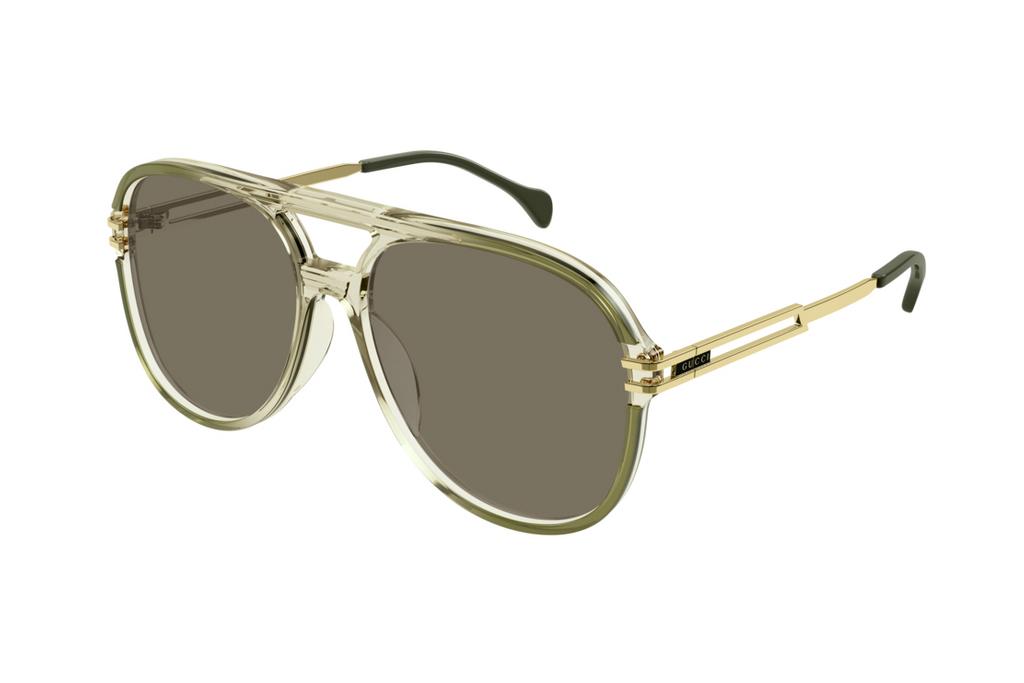Gucci   GG1104S 003 BROWNGREEN-GOLD-BROWN
